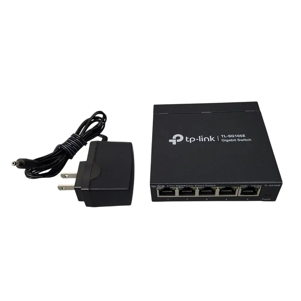 TP-LINK TL-SG105E‎ 5-Port Gigabit Easy Smart Switch SOHO Desktop Switch Black